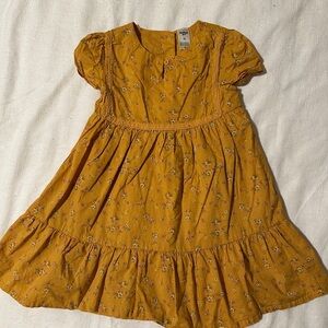 OshKosh B'gosh Mustard Floral Kids Dress